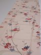 Photo3: 2B04z90  Japanese Kimono Silk  FABRIC Plum blossom Light pink 69.3x14.6 (3)