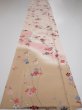 Photo9: 2B04z90  Japanese Kimono Silk  FABRIC Plum blossom Light pink 69.3x14.6 (9)