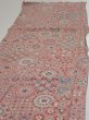 Photo3: 2B04z100  Japanese Kimono Crepe Silk  FABRIC Flowers Pink 65.4x14.6 (3)