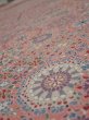 Photo4: 2B04z100  Japanese Kimono Crepe Silk  FABRIC Flowers Pink 65.4x14.6 (4)