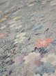 Photo4: 1V01z60  Japanese Kimono Silk  FABRIC Sakura Light gray 40.2x15.0 (4)