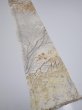 Photo2: 1V07z40  Japanese Kimono Silk  FABRIC Branch Off-white 60.6x7.5 (2)