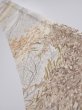 Photo1: 1V08z40  Japanese Kimono Silk  FABRIC Branch Off-white 60.6x7.5 (1)