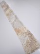 Photo6: 1V08z40  Japanese Kimono Silk  FABRIC Branch Off-white 60.6x7.5 (6)