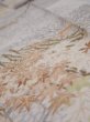 Photo4: 1V09z60  Japanese Kimono Silk  FABRIC Branch Off-white 87.4x7.3 (4)