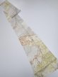 Photo5: 1V09z60  Japanese Kimono Silk  FABRIC Branch Off-white 87.4x7.3 (5)