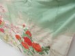 Photo4: 4811T08z930 Vintage Japanese Kimono Silk FURISODE Peony Pistachio green (4)