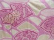 Photo8: 4811T09z1120  Japanese Kimono Silk SHIBORI FURISODE Jigami Purple-Pink (8)