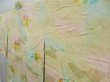 Photo2: 4812T02z650 Vintage Japanese Kimono Silk HAORI Flower Straw yellow (2)