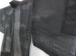 Photo2: 4812T05z340  Japanese Kimono Synthetic See through HAORI Cloud Black (2)