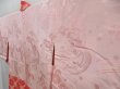 Photo7: 4812T10z600 Vintage Japanese Kimono Silk HAORI  Coral pink (7)