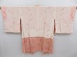 Photo6: 4813T04z580 Vintage Japanese Kimono Silk HAORI COAT Flower Peach (6)