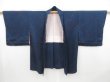 Photo5: 4813T08z570 Vintage Japanese Kimono Silk HAORI Branch Dark blue (5)