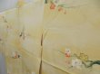 Photo2: 4813T12z630 Vintage Japanese Kimono Silk HAORI Plum branch Straw yellow (2)