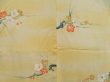 Photo3: 4813T12z630 Vintage Japanese Kimono Silk HAORI Plum branch Straw yellow (3)