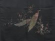 Photo3: 4813T13z600 Vintage Japanese Kimono Silk HAORI Peacock Black (3)