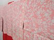 Photo8: 4816T01z570 Vintage Japanese Kimono Silk HAORI COAT Flowers Red-Pink (8)