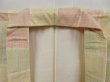 Photo6: 4816T05z830 Vintage Japanese Kimono Silk TSUMUGI  Light cream (6)