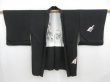 Photo6: 4816T06z690 Vintage Japanese Kimono Silk HAORI Booklet Black (6)