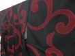 Photo2: 4816T09z760 Vintage Japanese Kimono Silk OMESHI KOMON Karakusa Black (2)