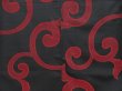 Photo5: 4816T09z760 Vintage Japanese Kimono Silk OMESHI KOMON Karakusa Black (5)