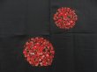 Photo3: 4816T10z570 Vintage Japanese Kimono Silk HAORI Flowers Black (3)