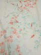 Photo1: 2R01z60  Japanese Kimono Silk  FABRIC Plum tree Off-white 42.1x14.6 (1)