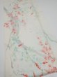 Photo2: 2R04z80  Japanese Kimono Silk  FABRIC Plum tree Off-white 63.0x14.6 (2)