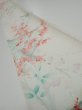 Photo1: 2R08z40  Japanese Kimono Silk  FABRIC Plum tree Off-white 55.9x7.3 (1)