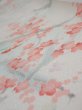 Photo4: 2R08z40  Japanese Kimono Silk  FABRIC Plum tree Off-white 55.9x7.3 (4)