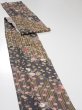 Photo3: 2R09z60  Japanese Kimono Silk  FABRIC Sakura Dark gray 87.4x7.1 (3)