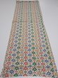 Photo5: 2R01z60  Japanese Kimono Silk  FABRIC Flower Off-white 42.5x14.4 (5)