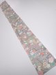 Photo5: 2R07z40  Japanese Kimono Silk  FABRIC Plum branch Light gray 60.2x7.3 (5)