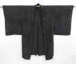 Photo5: 4817T01z320 Vintage Japanese Kimono Silk See through HAORI Stream Black (5)