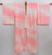 Photo7: 4817T02z520 Vintage Japanese Kimono Silk JUBAN  Coral pink (7)