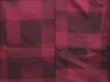 Photo5: 4817T05z840 Vintage Japanese Kimono Silk TSUMUGI  Wine red (5)