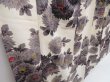 Photo3: 4817T06z750 Vintage Japanese Kimono Silk KOMON Chrysanthemum Off-white (3)