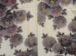 Photo5: 4817T06z750 Vintage Japanese Kimono Silk KOMON Chrysanthemum Off-white (5)