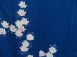 Photo8: 4817T07z970 Vintage Japanese Kimono Silk TSUKESAGE Flower Oriental blue (8)