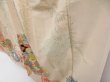 Photo4: 4817T08z810 Vintage Japanese Kimono Silk TSUKESAGE Flowers Sand beige (4)