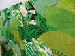 Photo2: 4817T10z1220 Vintage Japanese Kimono Silk FURISODE Chrysanthemum Green (2)