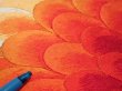 Photo7: 1D02z280 Vintage Japanese Kimono Silk Obi FABRIC material Big mums  47.2x12.0 (7)