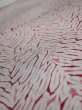 Photo4: 1Z01z60  Japanese Kimono Silk  FABRIC Mokume shibori Gray 43.3x14.8 (4)