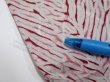 Photo6: 1Z01z60  Japanese Kimono Silk  FABRIC Mokume shibori Gray 43.3x14.8 (6)