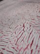 Photo4: 1Z03z90  Japanese Kimono Silk  FABRIC Mokume shibori Gray 68.5x14.8 (4)