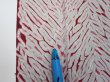 Photo6: 1Z05z90  Japanese Kimono Silk  FABRIC Mokume shibori Gray 68.5x14.6 (6)