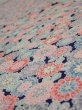 Photo4: 1Z01z60  Japanese Kimono Silk  FABRIC Chrysanthemum Navy 43.7x14.8 (4)