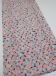 Photo3: 1Z03z100  Japanese Kimono Silk  FABRIC Chrysanthemum Navy 66.1x14.8 (3)