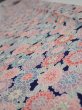 Photo4: 1Z09z60  Japanese Kimono Silk  FABRIC Chrysanthemum Navy 87.4x6.9 (4)