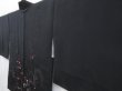 Photo2: 4819T09z550 Vintage Japanese Kimono Silk HAORI Plum blossom Black (2)